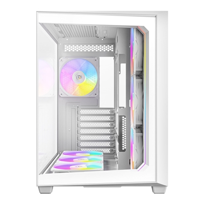 ANTEC Constellation C5 White ARGB Case, 270' Full-View Tempered Glass, Dual Chamber, Support Back-Connect Motherboards, 7 x ARGB PWM Fans With Built-In Fan Controller, ATX, Micro-ATX, ITX image 4