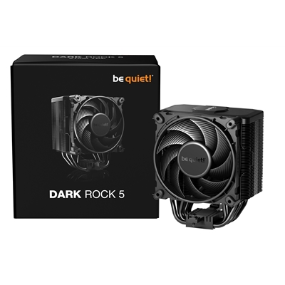 be quiet! Dark Rock 5 CPU Cooler, INTEL/AMD Socket, Silent Wings 4 120mm PWM fan, 2100RPM, 6 Advanced High-Performance Heat Pipes image 6