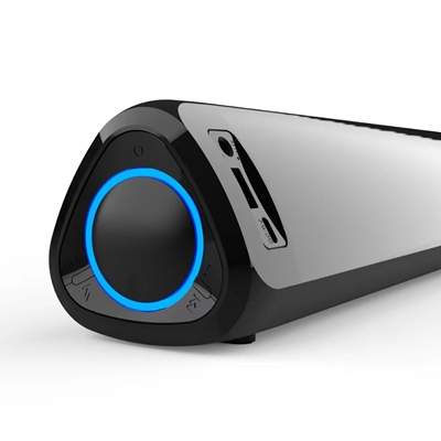 Prevo MS03 Wireless Bluetooth Speaker with Bluetooth, USB & SD, Space-Saving Wireless Speaker for TV, Home Entertainment System, PC, Mobile Device & Gaming Consoles image 4