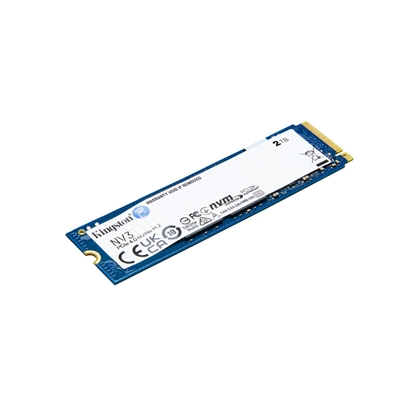 Kingston NV3 (SNV3S/2000G) 2TB NVMe SSD, M.2 Interface, PCIe Gen4, 2280, Read 6000 MB/s, Write 5000 MB/s, 3 Year Warranty image 2