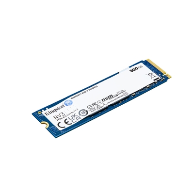 Kingston NV3 (SNV3S/500G) 500GB NVMe SSD, M.2 Interface, PCIe Gen4, 2280, Read 6000 MB/s, Write 2200 MB/s, 3 Year Warranty image 2
