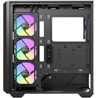 ANTEC Constellation C3 Black ARGB Case, 270' Full-View Tempered Glass, Dual Chamber, Tool-Free Design, 4 x ARGB PWM Fns With Built-In Fan Controller, ATX, Micro-ATX, ITX image 3