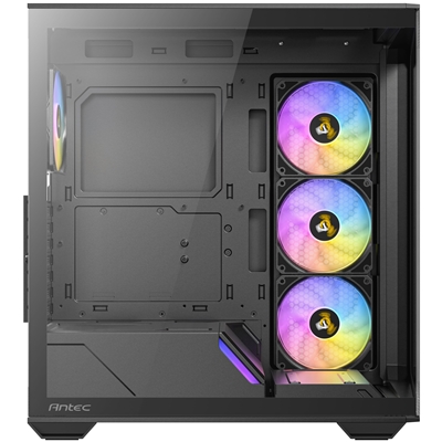 ANTEC Constellation C3 Black ARGB Case, 270' Full-View Tempered Glass, Dual Chamber, Tool-Free Design, 4 x ARGB PWM Fns With Built-In Fan Controller, ATX, Micro-ATX, ITX image 5