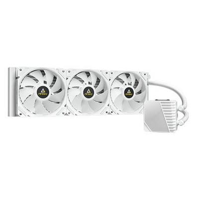 ANTEC Symphony 360 AiO Liquid CPU Cooler, Universal Socket, White, 360mm Radiator, PWM 1600RPM Cooling Fans, Addressable RGB LED Lighting with Chromatic ARGB Lighting Pump Head image 3