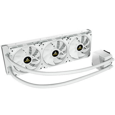 ANTEC Symphony 360 AiO Liquid CPU Cooler, Universal Socket, White, 360mm Radiator, PWM 1600RPM Cooling Fans, Addressable RGB LED Lighting with Chromatic ARGB Lighting Pump Head image 4