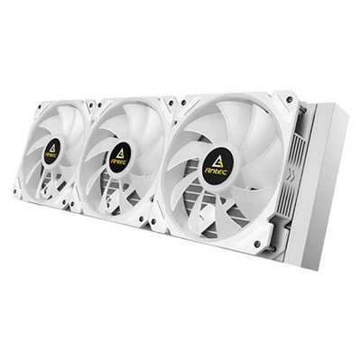 ANTEC Symphony 360 AiO Liquid CPU Cooler, Universal Socket, White, 360mm Radiator, PWM 1600RPM Cooling Fans, Addressable RGB LED Lighting with Chromatic ARGB Lighting Pump Head image 5