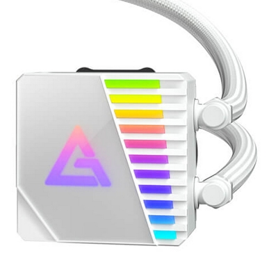 ANTEC Symphony 360 AiO Liquid CPU Cooler, Universal Socket, White, 360mm Radiator, PWM 1600RPM Cooling Fans, Addressable RGB LED Lighting with Chromatic ARGB Lighting Pump Head image 6