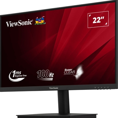 Viewsonic VA220-H 22-Inch Full HD Monitor, 1080p, 1920 x 1080 resolution, 100Hz, HDMI, VGA, 1ms, LED, VA Panel, VESA image 3