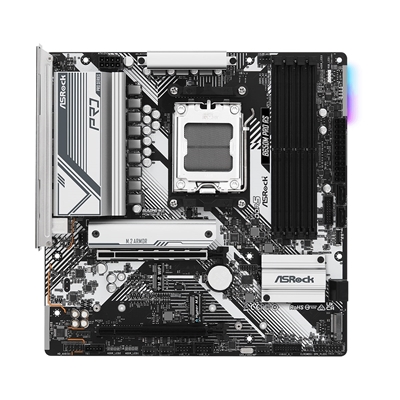 ASRock B650M Pro RS AMD AM5 Socket Motherboard, Micro-ATX, 4x DDR5 Slots, 3x M.2 Sockets, Fitted I/O Shield, 2.5GbE LAN, 1x DisplayPort / 1x HDMI Port image 3