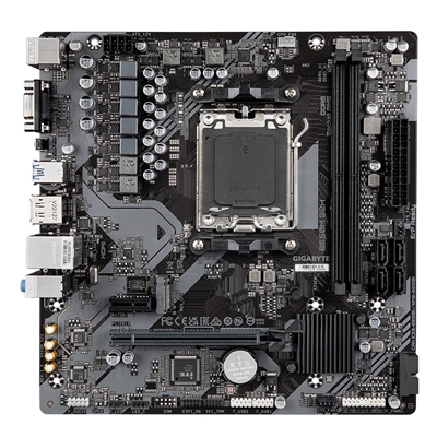 Gigabyte B650M S2H Ultra Durable AMD AM5 Socket Motherboard, Micro-ATX, 2x DDR5 Slots, 1x M.2 Socket, GbE LAN, 1x D-Sub / 1x DisplayPort / 1x HDMI Port image 2