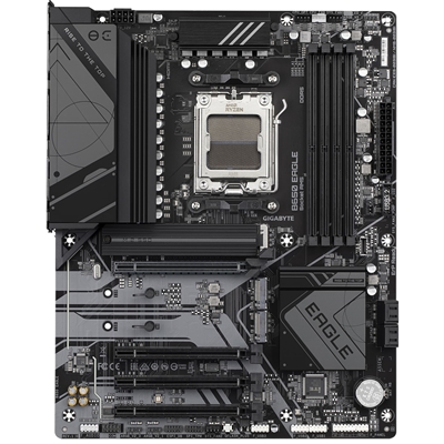 Gigabyte B650 EAGLE AMD AM5 Socket Motherboard, ATX, 4x DDR5 Slots, 3x M.2 Sockets, Fitted I/O Shield, GbE LAN, 1x DisplayPort / 1x HDMI Port image 2