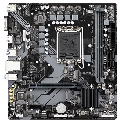 Gigabyte B760M H DDR4 Ultra Durable Intel 1700 Socket Motherboard, Micro-ATX, 2x DDR4 Slots, 2x M.2 Sockets, GbE LAN, 1x D-Sub / 1x HDMI Port image 2