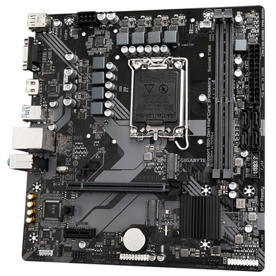 Gigabyte B760M H DDR4 Ultra Durable Intel 1700 Socket Motherboard, Micro-ATX, 2x DDR4 Slots, 2x M.2 Sockets, GbE LAN, 1x D-Sub / 1x HDMI Port image 4