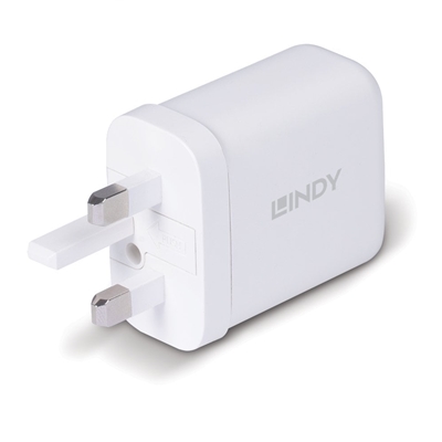 LINDY 73427 65W USB Type C GaN Charger UK Plug image 2