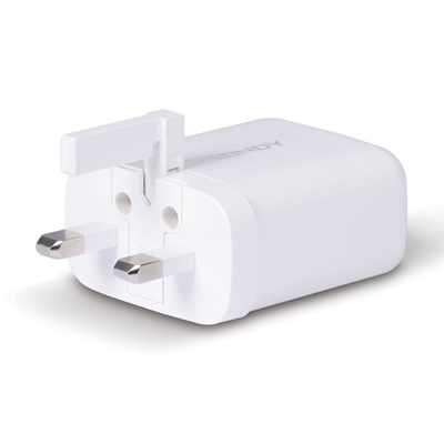 LINDY 73427 65W USB Type C GaN Charger UK Plug image 5