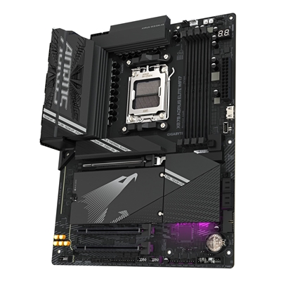 Gigabyte X870 AORUS ELITE WIFI7 AMD AM5 Socket Motherboard, ATX, 4x DDR5 Slots, 4x M.2 Sockets, Fitted I/O Shield, 2.5GbE LAN, Wi-Fi 7, 1x HDMI Port / 2x USB-C (USB4) image 4