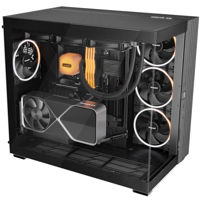 be-quiet! Light Base 900 FX, Black, Full Tower E-ATX Case, Massive ARGB LED Strip, Full Windowed Design, 4 Light Wings 140mm PWM fans included image 3