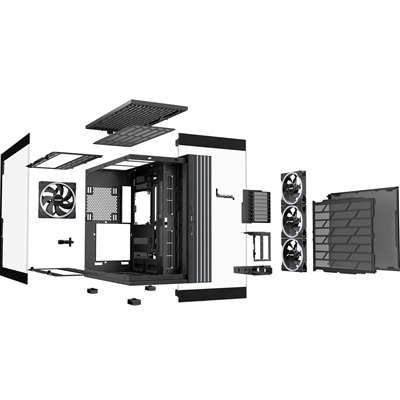 be-quiet! Light Base 900 FX, Black, Full Tower E-ATX Case, Massive ARGB LED Strip, Full Windowed Design, 4 Light Wings 140mm PWM fans included image 5