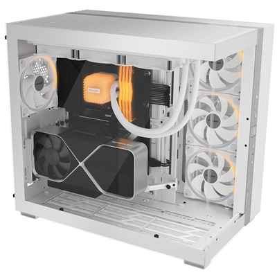 be-quiet! Light Base 900 FX, White, Full Tower E-ATX Case, Massive ARGB LED Strip, Full Windowed Design, 4 Light Wings 140mm PWM fans included image 3
