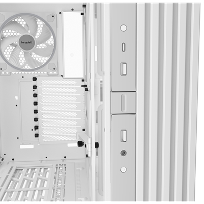 be-quiet! Light Base 900 FX, White, Full Tower E-ATX Case, Massive ARGB LED Strip, Full Windowed Design, 4 Light Wings 140mm PWM fans included image 6