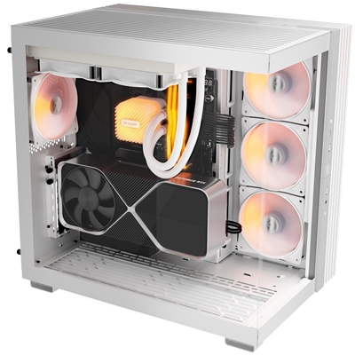 be-quiet! Light Base 600 LX, White, Midi-Tower ATX Case, Massive ARGB LED Strip, Full Windowed Design, 4x Light Wings LX 120mm PWM fans included image 3