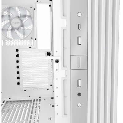 be-quiet! Light Base 600 LX, White, Midi-Tower ATX Case, Massive ARGB LED Strip, Full Windowed Design, 4x Light Wings LX 120mm PWM fans included image 6