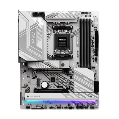 ASRock X870 PRO RS AMD AM5 Socket Motherboard, ATX, 4x DDR5 Slots, 3x M.2 Sockets, Fitted I/O Shield, 2.5GbE LAN, 1x HDMI Port / 2x USB-C (USB4) image 2