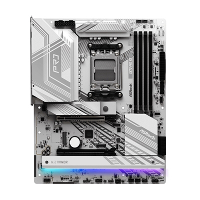 ASRock X870 PRO RS AMD AM5 Socket Motherboard, ATX, 4x DDR5 Slots, 3x M.2 Sockets, Fitted I/O Shield, 2.5GbE LAN, 1x HDMI Port / 2x USB-C (USB4) image 3