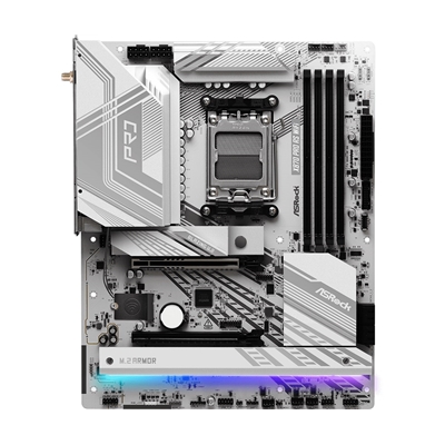 ASRock X870 PRO RS WIFI AMD AM5 Socket Motherboard, ATX, 4x DDR5 Slots, 3x M.2 Sockets, Fitted I/O Shield, 2.5GbE LAN, Wi-Fi 7, 1x HDMI Port / 2x USB-C (USB4) image 3