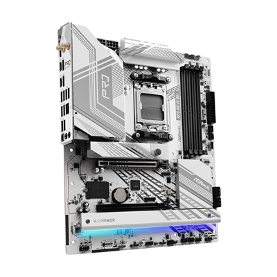 ASRock X870 PRO RS WIFI AMD AM5 Socket Motherboard, ATX, 4x DDR5 Slots, 3x M.2 Sockets, Fitted I/O Shield, 2.5GbE LAN, Wi-Fi 7, 1x HDMI Port / 2x USB-C (USB4) image 4