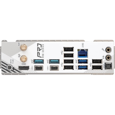 ASRock X870 PRO RS WIFI AMD AM5 Socket Motherboard, ATX, 4x DDR5 Slots, 3x M.2 Sockets, Fitted I/O Shield, 2.5GbE LAN, Wi-Fi 7, 1x HDMI Port / 2x USB-C (USB4) image 6
