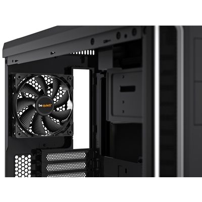 be quiet! Pure Base 600 Case, Silver, MId Tower, 2 x USB 3.2 Gen 1 Type-A, 3 x Pure Wings 2 Black PWM Fans Included, Completely Sound Insulated with Dampening Materials, Adjustable Top Cover Vent image 3