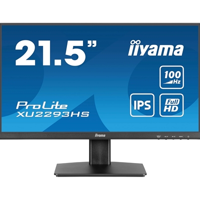 iiyama PROLITE XU2293HS-B6 22 inch IPS Monitor, Full HD, 1ms, HDMI, DisplayPort, Freesync, 100Hz, Speakers, Black, Internal PSU, VESA image 4