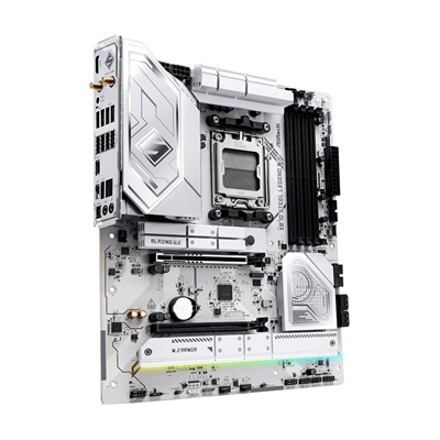 ASRock X870 STEEL LEGEND WIFI AMD AM5 Socket Motherboard, ATX, 4x DDR5 Slots, 3x M.2 Sockets, Fitted I/O Shield, 2.5GbE LAN, Wi-Fi 7, 1x HDMI Port / 2x USB-C (USB4) image 4