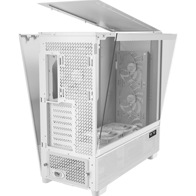 Antec Flux Pro Full Tower Gaming Case, 2 x USB 3.0 / 1 x USB Type-C Tempered Glass Side Window Panel, Antec Flux Airflow Channel, 6 Pre-Installed PWM Fans, E-ATX (=285mm), ATX, Micro-ATX, ITX Compatibility image 4