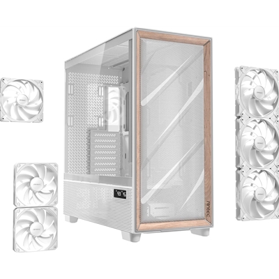Antec Flux Pro Full Tower Gaming Case, 2 x USB 3.0 / 1 x USB Type-C Tempered Glass Side Window Panel, Antec Flux Airflow Channel, 6 Pre-Installed PWM Fans, E-ATX (=285mm), ATX, Micro-ATX, ITX Compatibility image 6