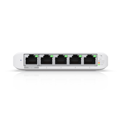 Ubiquiti USW-FLEX-MINI-3 UniFi USW Flex Mini 5 Port Smart Managed POE/USB C Powered Gigabit Network Switch (Triple Pack, No PSU) image 4
