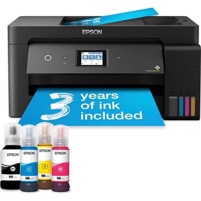 Epson Ecotank ET-15000 C11CH96401CA Printer,  Colour, Wireless, A3, All-in-One inc Fax, Network, ADF, 6.8cm Touchscreen Panel image 5