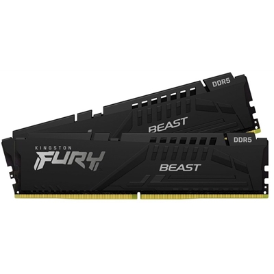 Kingston FURY Beast KF560C36BBE2K2-32 32GB (2x 16GB) DIMM System Memory, 6000MHz, DDR5, CL36, Black, Intel XMP, AMD EXPO image 2