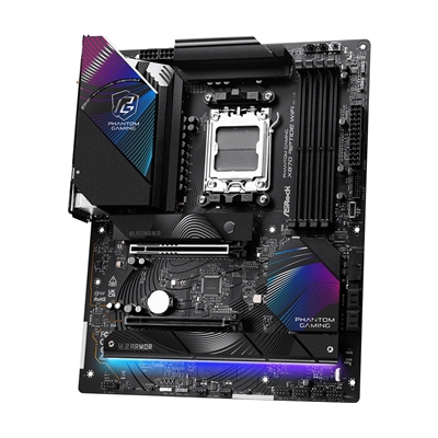 ASRock X870 RIPTIDE WIFI AMD AM5 Socket Motherboard, ATX, 4x DDR5 Slots, 3x M.2 Sockets, Fitted I/O Shield, 2.5GbE LAN, Wi-Fi 7, 1x HDMI Port / 2x USB-C (USB4) image 4