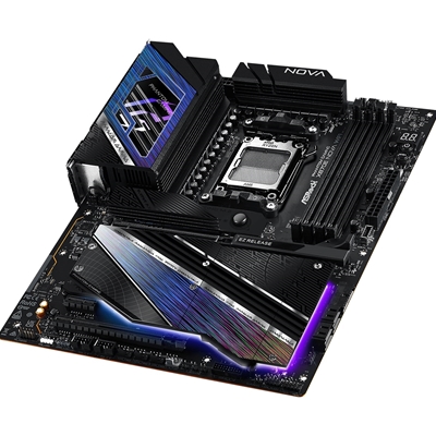 ASRock X870E NOVA WIFI PHANTOM GAMING AMD AM5 Socket Motherboard, ATX, 4x DDR5 Slots, 5x M.2 Sockets, Fitted I/O Shield, 5GbE LAN, Wi-Fi 7, 1x HDMI Port / 2x USB-C (USB4) image 5