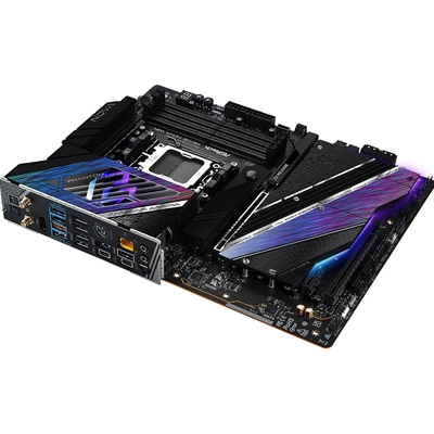 ASRock X870E NOVA WIFI PHANTOM GAMING AMD AM5 Socket Motherboard, ATX, 4x DDR5 Slots, 5x M.2 Sockets, Fitted I/O Shield, 5GbE LAN, Wi-Fi 7, 1x HDMI Port / 2x USB-C (USB4) image 6