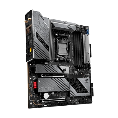 ASRock X870E TAICHI LITE AMD AM5 Socket Motherboard, E-ATX, 4x DDR5 Slots, 4x M.2 Sockets, Fitted I/O Shield, 5GbE LAN, Wi-Fi 7, 1x HDMI Port / 2x USB-C (USB4) image 3