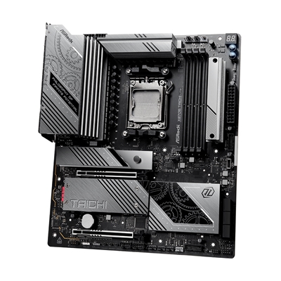 ASRock X870E TAICHI LITE AMD AM5 Socket Motherboard, E-ATX, 4x DDR5 Slots, 4x M.2 Sockets, Fitted I/O Shield, 5GbE LAN, Wi-Fi 7, 1x HDMI Port / 2x USB-C (USB4) image 4