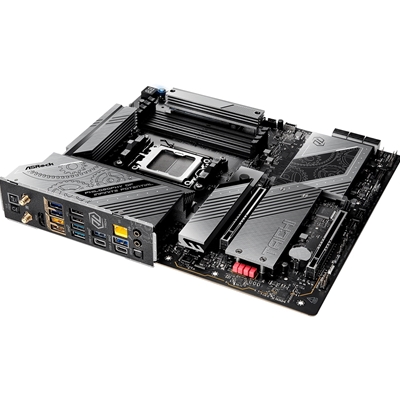 ASRock X870E TAICHI LITE AMD AM5 Socket Motherboard, E-ATX, 4x DDR5 Slots, 4x M.2 Sockets, Fitted I/O Shield, 5GbE LAN, Wi-Fi 7, 1x HDMI Port / 2x USB-C (USB4) image 6