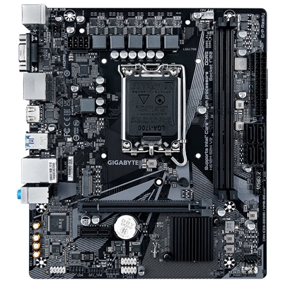 Gigabyte H610M S2H V2 Intel 1700 Socket Motherboard, Micro-ATX, 2x DDR5 Slots, 1x M.2 Socket, GbE LAN, 1x D-Sub / 2x DisplayPorts / 1x HDMI Port image 2