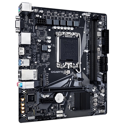 Gigabyte H610M S2H V2 Intel 1700 Socket Motherboard, Micro-ATX, 2x DDR5 Slots, 1x M.2 Socket, GbE LAN, 1x D-Sub / 2x DisplayPorts / 1x HDMI Port image 3