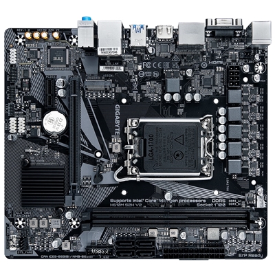 Gigabyte H610M S2H V2 Intel 1700 Socket Motherboard, Micro-ATX, 2x DDR5 Slots, 1x M.2 Socket, GbE LAN, 1x D-Sub / 2x DisplayPorts / 1x HDMI Port image 4