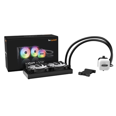 be quiet! Light Loop 240mm Liquid Cooler - High-Performance ARGB All-in-One Water Cooling System with Dual Light Wings LX PWM Fans image 6