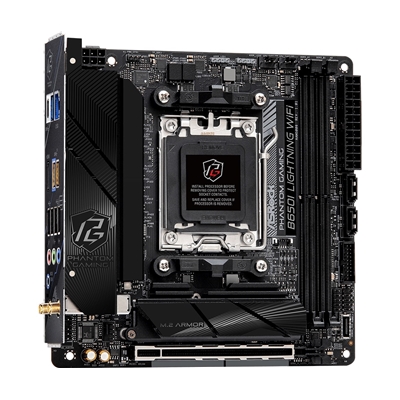 ASRock B650I LIGHTNING WIFI AMD AM5 Socket Motherboard, Mini-ITX, 2x DDR5 Slots, 2x M.2 Socket, Fitted I/O Shield, 2.5GbE LAN, Wi-Fi 6E, 1x HDMI Port image 5